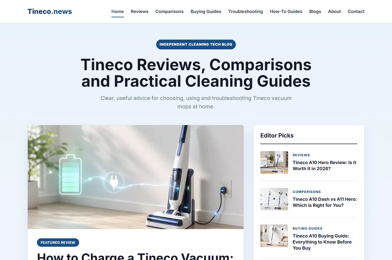 Tineco News — AdSense Approved Blog Website