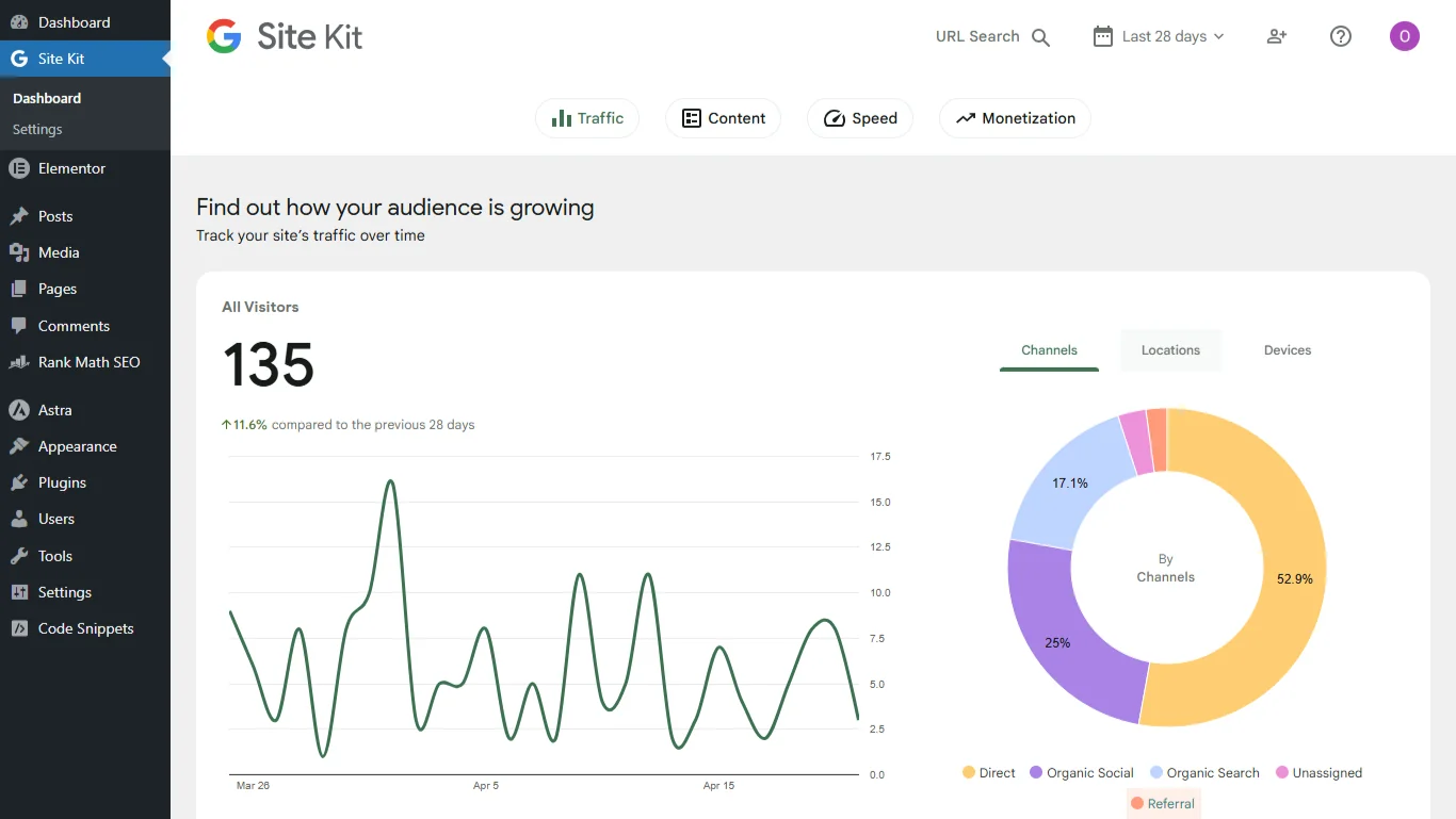 Google Search Analytics Screenshot 1