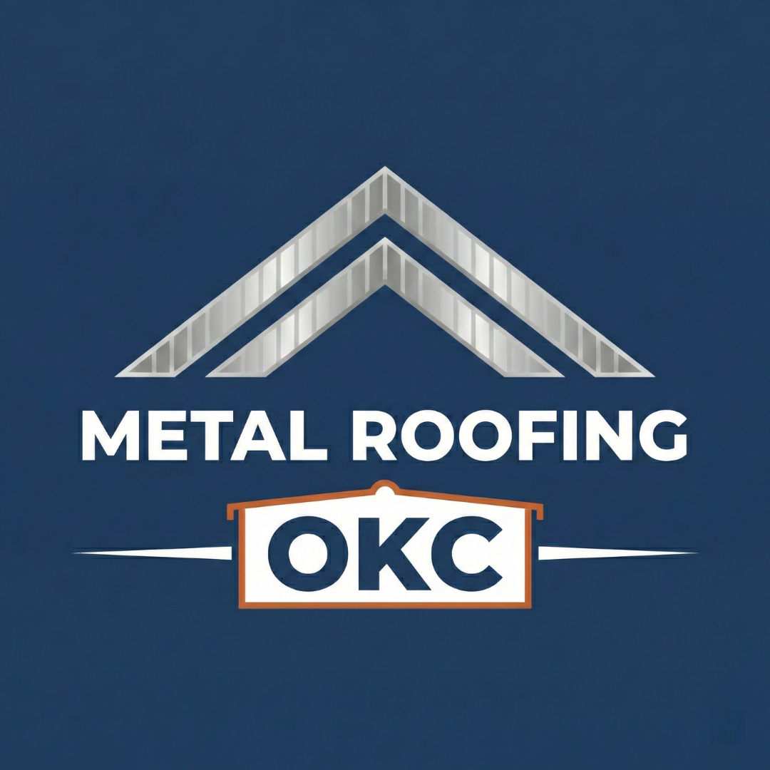Metal Roofing OKC Square Logo Blue