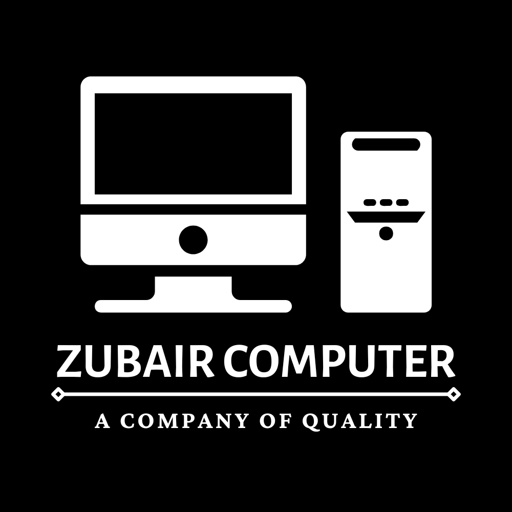 Zubair Computer Square Logo Dark