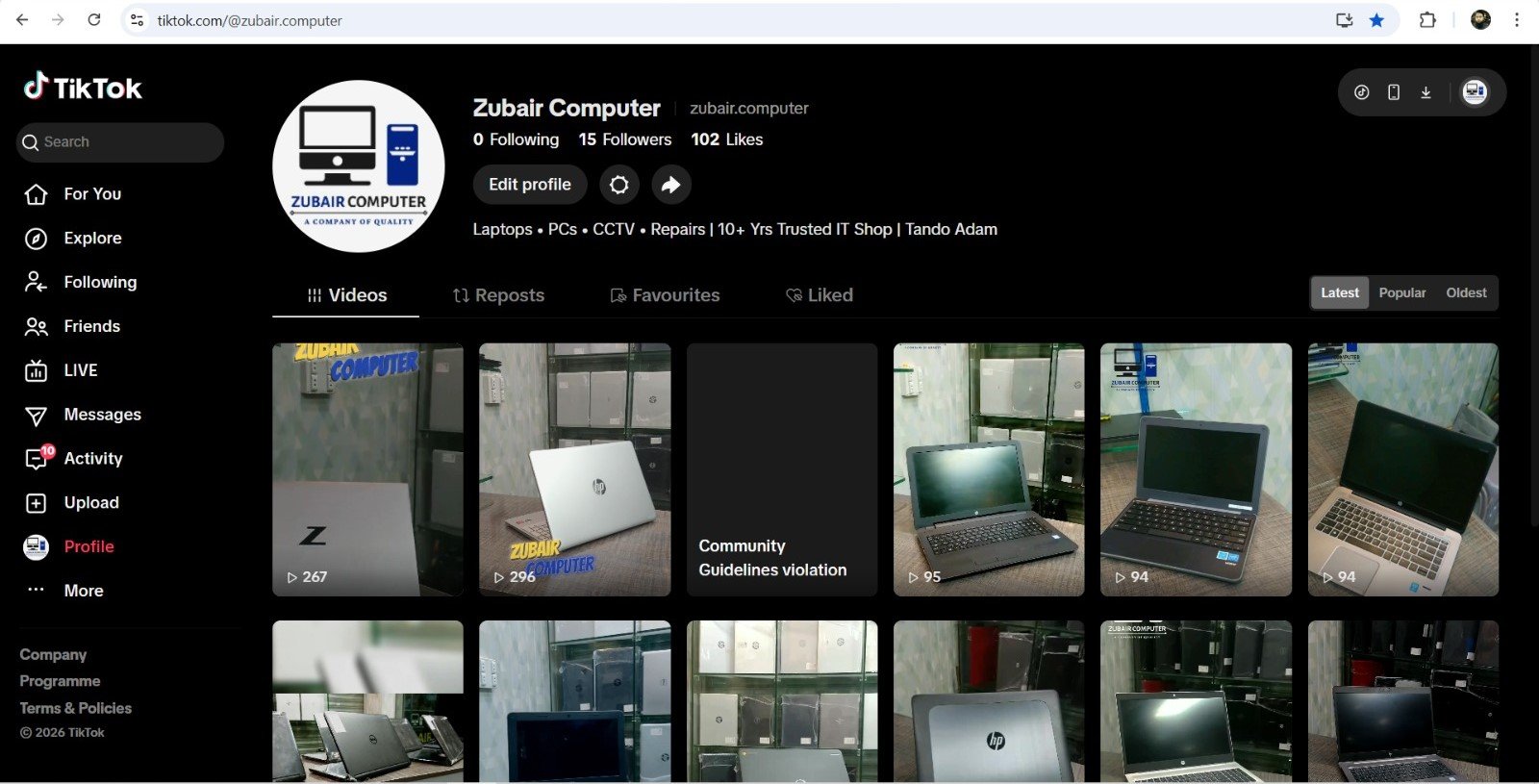 Zubair Computer TikTok